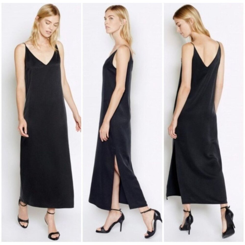 Equipment Racquel 100% Silk Slip Dress in Classic Navy